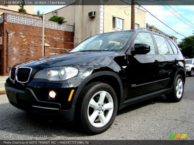 Jet Black / Sand Beige 2008 BMW X5 3.0si