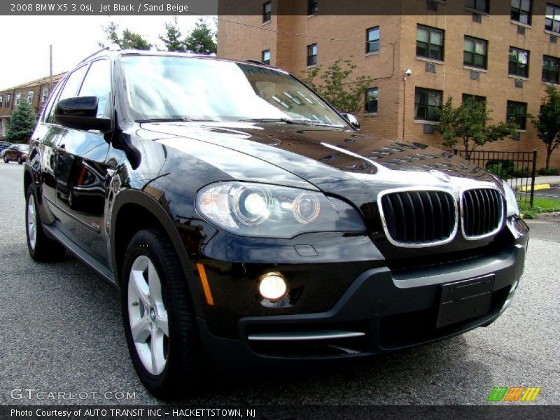 Jet Black / Sand Beige 2008 BMW X5 3.0si