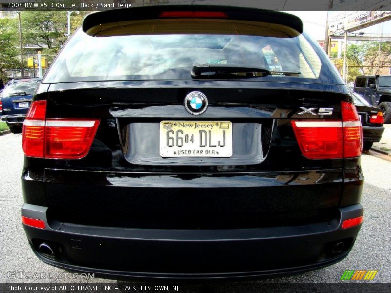 Jet Black / Sand Beige 2008 BMW X5 3.0si