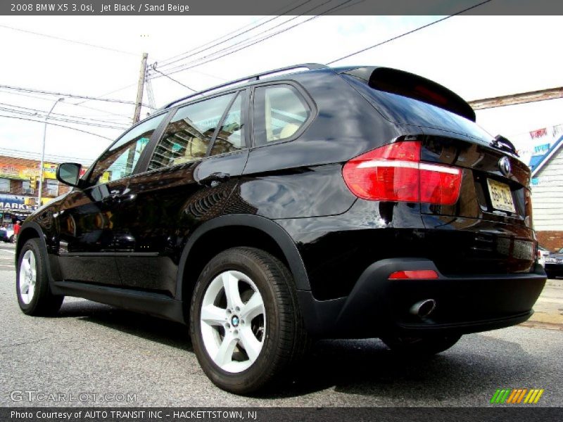 Jet Black / Sand Beige 2008 BMW X5 3.0si