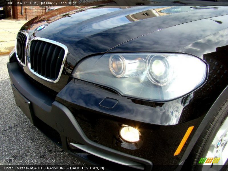 Jet Black / Sand Beige 2008 BMW X5 3.0si