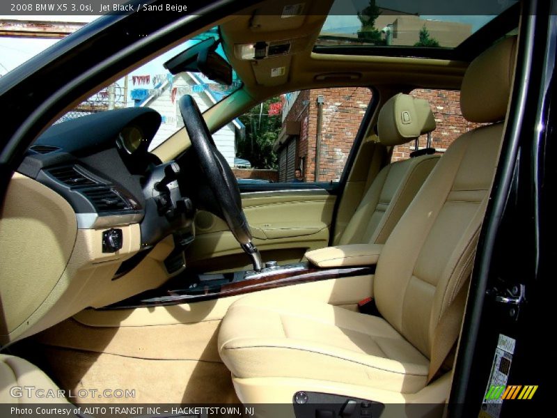Jet Black / Sand Beige 2008 BMW X5 3.0si