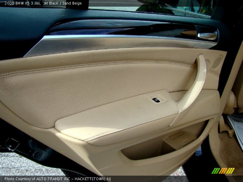 Jet Black / Sand Beige 2008 BMW X5 3.0si