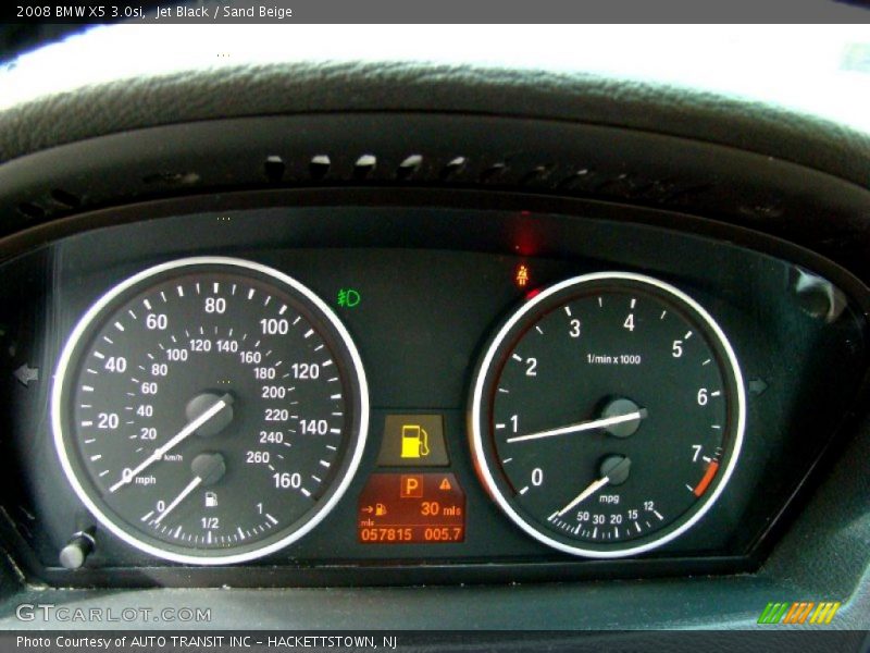 Jet Black / Sand Beige 2008 BMW X5 3.0si