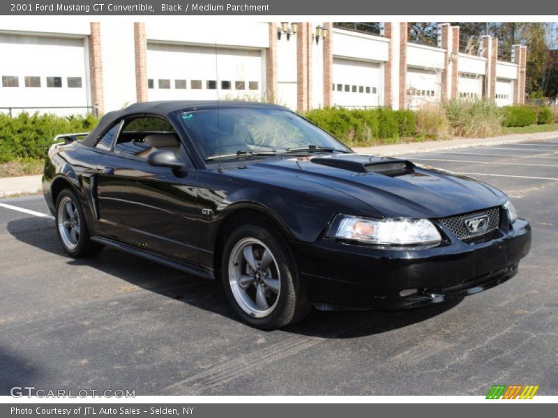 Black / Medium Parchment 2001 Ford Mustang GT Convertible