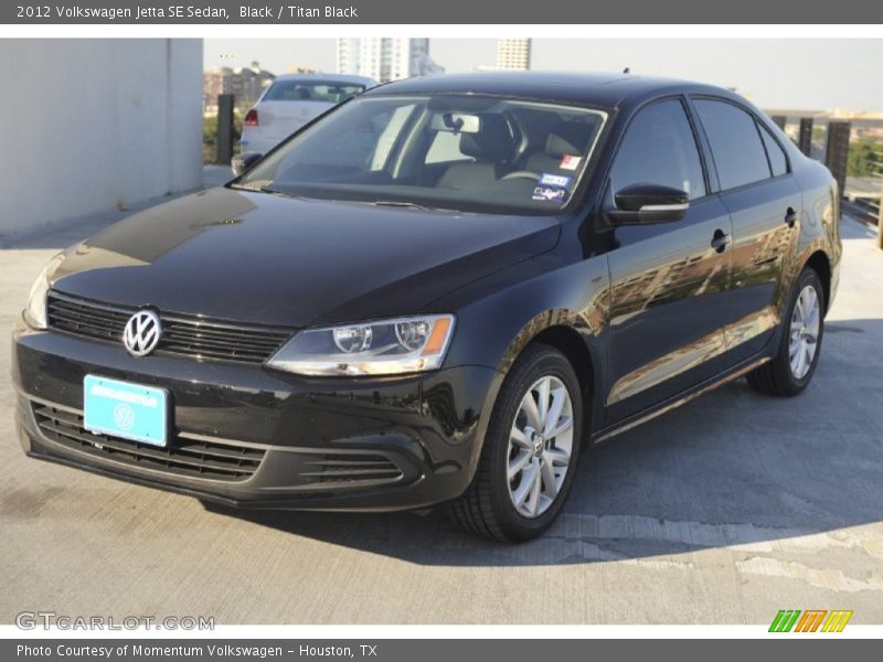 Black / Titan Black 2012 Volkswagen Jetta SE Sedan