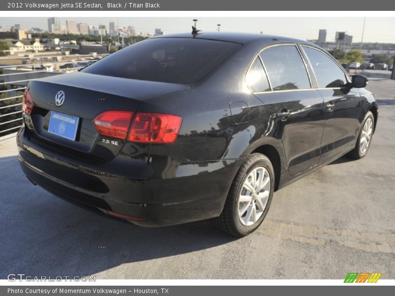Black / Titan Black 2012 Volkswagen Jetta SE Sedan