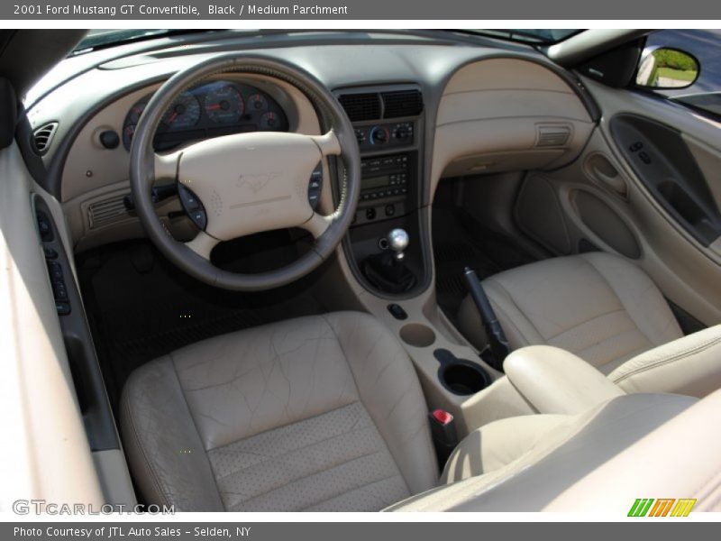 Medium Parchment Interior - 2001 Mustang GT Convertible 