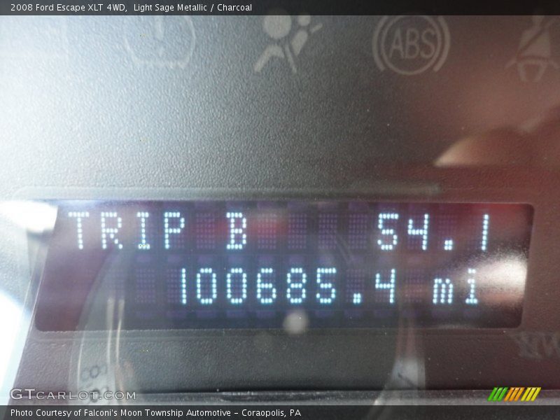 Light Sage Metallic / Charcoal 2008 Ford Escape XLT 4WD