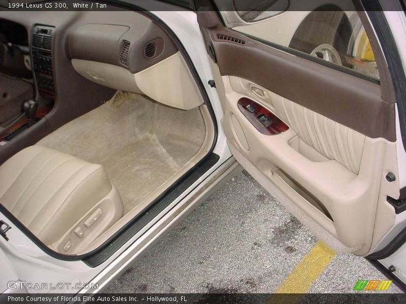 White / Tan 1994 Lexus GS 300