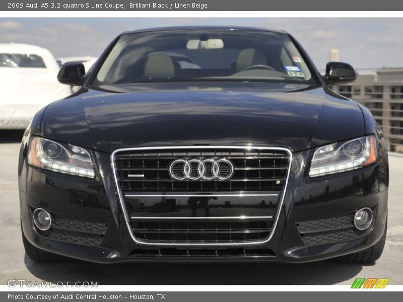 Brilliant Black / Linen Beige 2009 Audi A5 3.2 quattro S Line Coupe