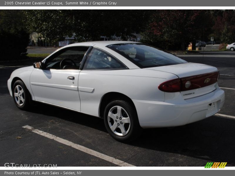 Summit White / Graphite Gray 2005 Chevrolet Cavalier LS Coupe