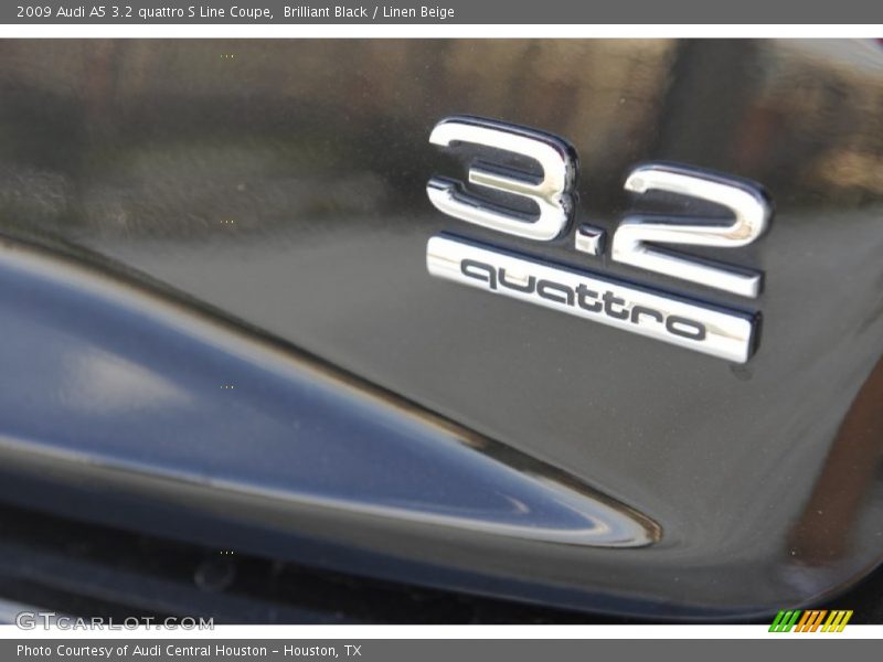 Brilliant Black / Linen Beige 2009 Audi A5 3.2 quattro S Line Coupe
