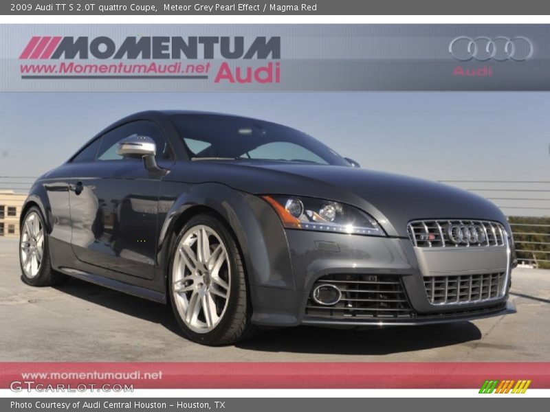 Meteor Grey Pearl Effect / Magma Red 2009 Audi TT S 2.0T quattro Coupe