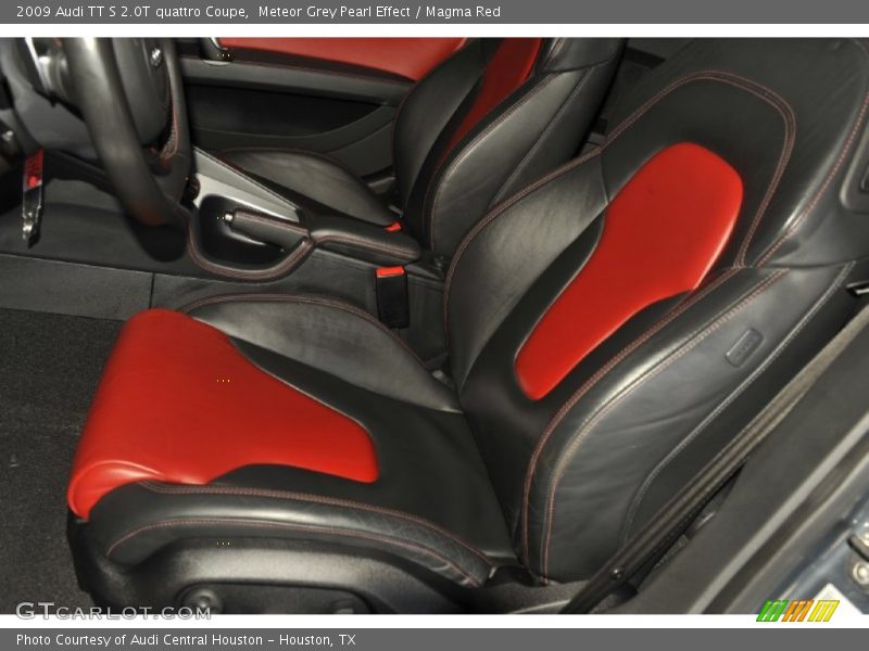  2009 TT S 2.0T quattro Coupe Magma Red Interior