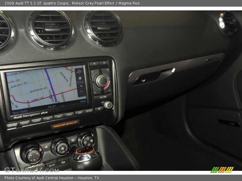 Meteor Grey Pearl Effect / Magma Red 2009 Audi TT S 2.0T quattro Coupe