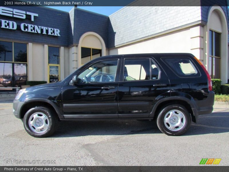 Nighthawk Black Pearl / Gray 2003 Honda CR-V LX