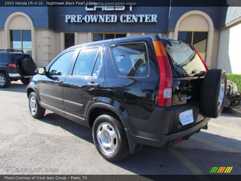 Nighthawk Black Pearl / Gray 2003 Honda CR-V LX