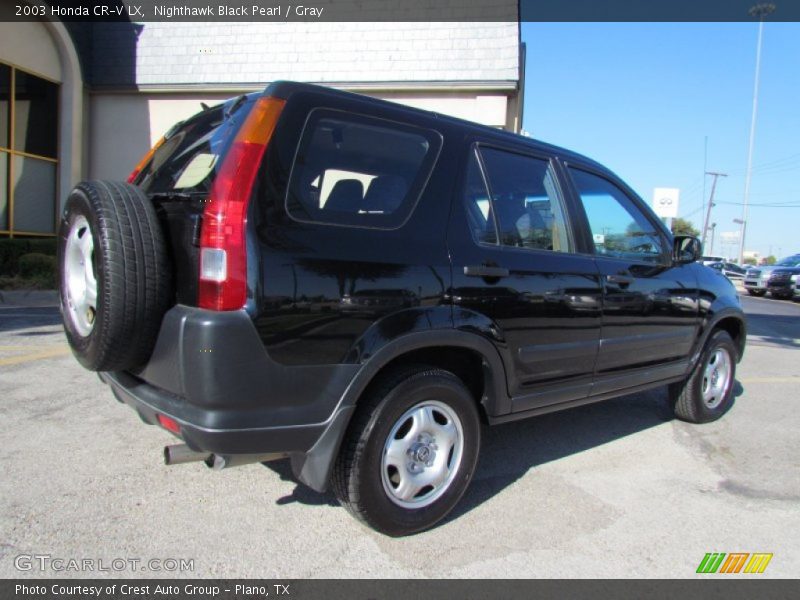 Nighthawk Black Pearl / Gray 2003 Honda CR-V LX