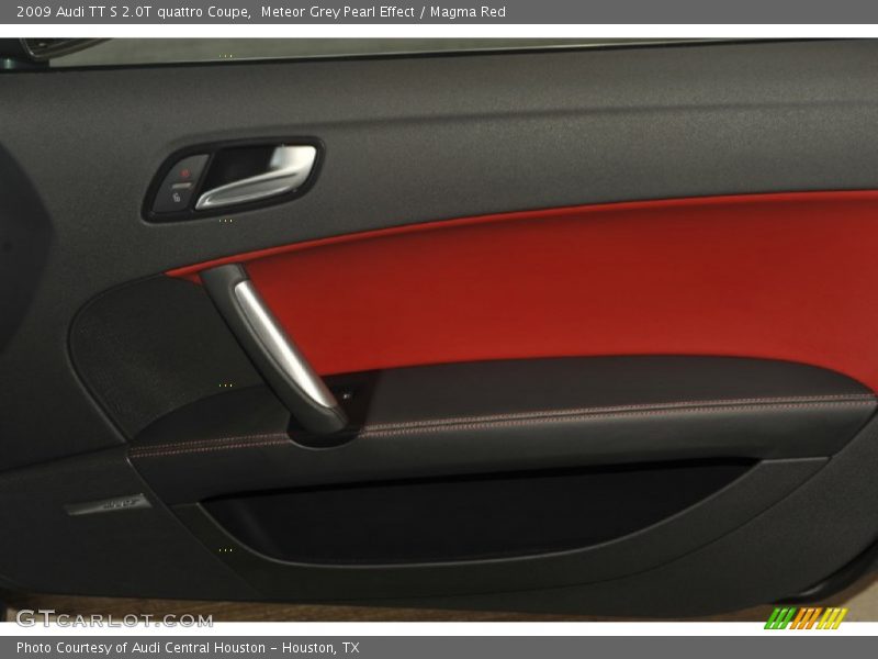 Meteor Grey Pearl Effect / Magma Red 2009 Audi TT S 2.0T quattro Coupe