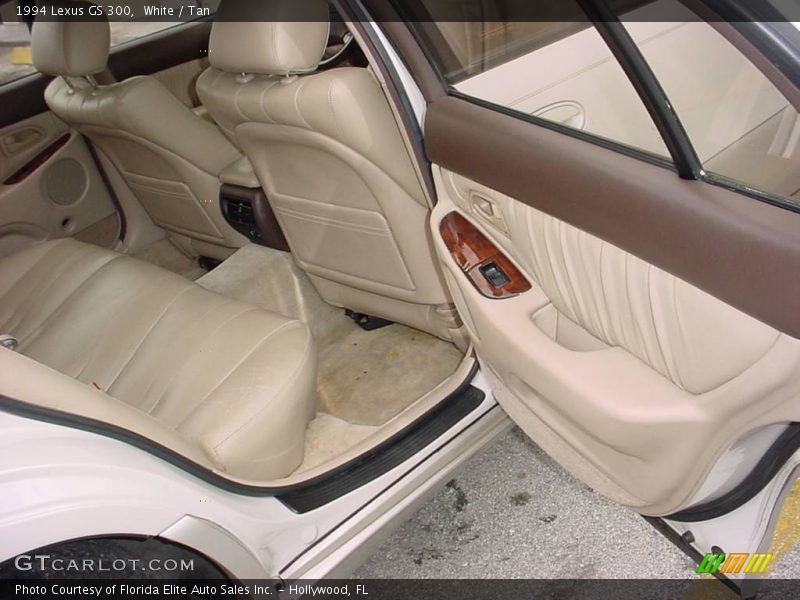 White / Tan 1994 Lexus GS 300