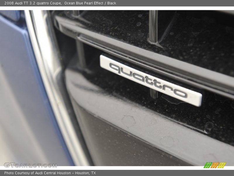 Ocean Blue Pearl Effect / Black 2008 Audi TT 3.2 quattro Coupe