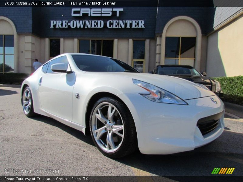 Pearl White / Black Leather 2009 Nissan 370Z Touring Coupe