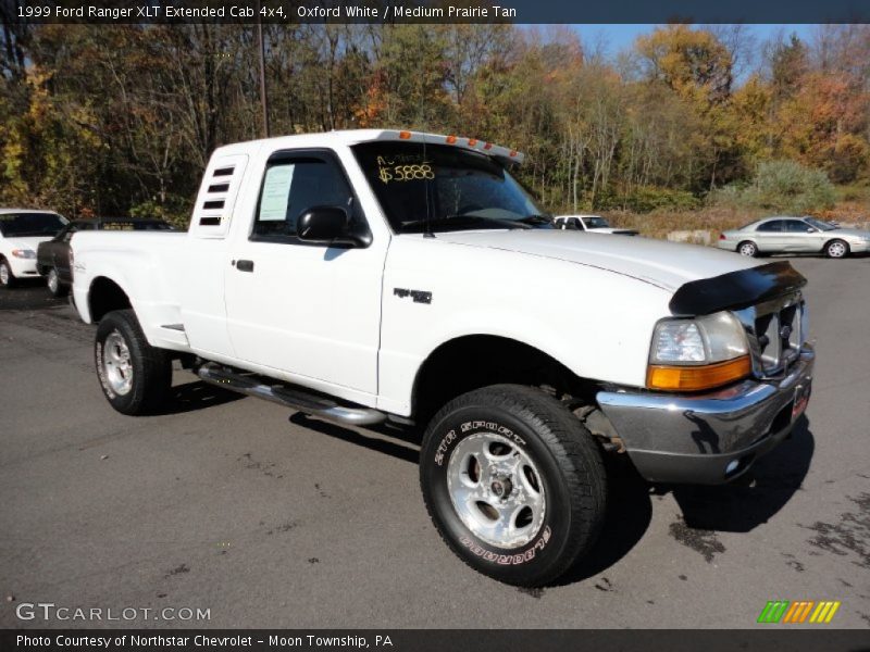 Oxford White / Medium Prairie Tan 1999 Ford Ranger XLT Extended Cab 4x4