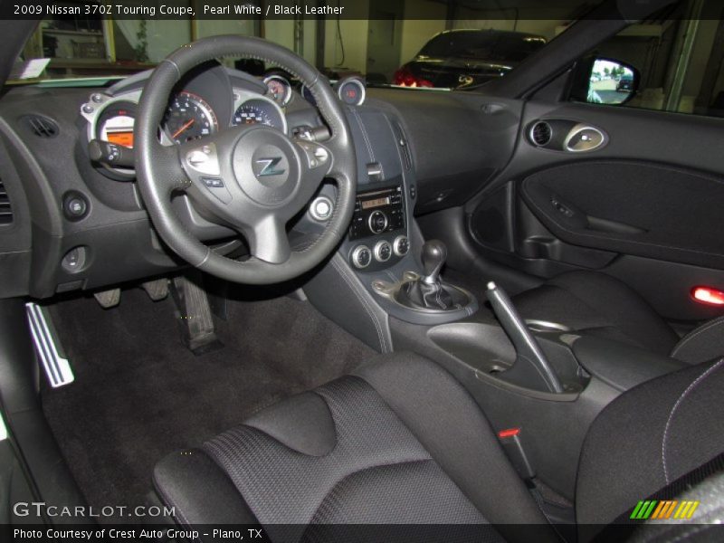 Pearl White / Black Leather 2009 Nissan 370Z Touring Coupe