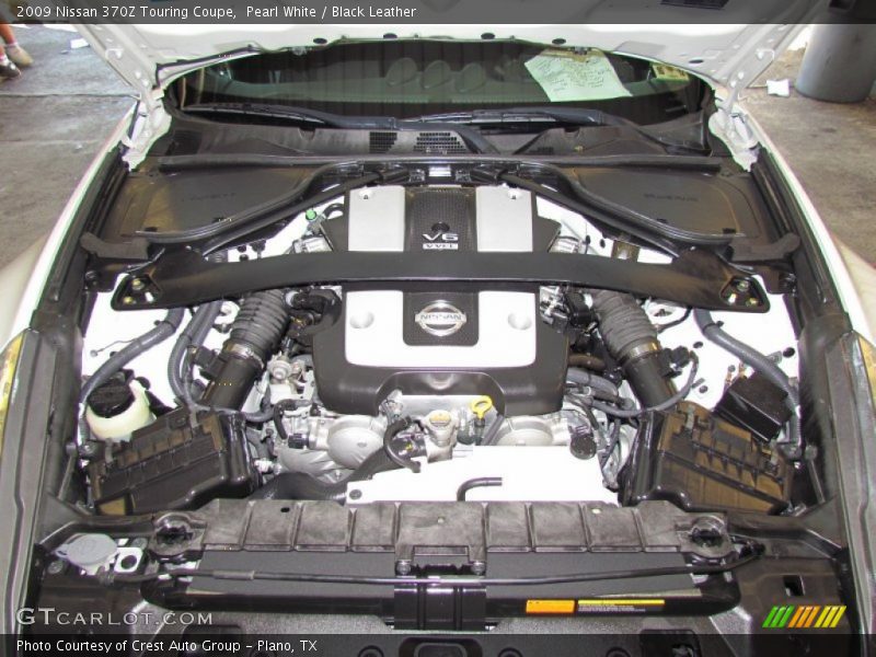 Pearl White / Black Leather 2009 Nissan 370Z Touring Coupe