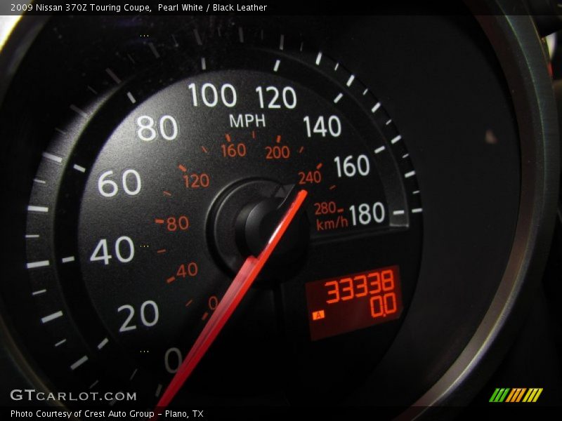 Pearl White / Black Leather 2009 Nissan 370Z Touring Coupe