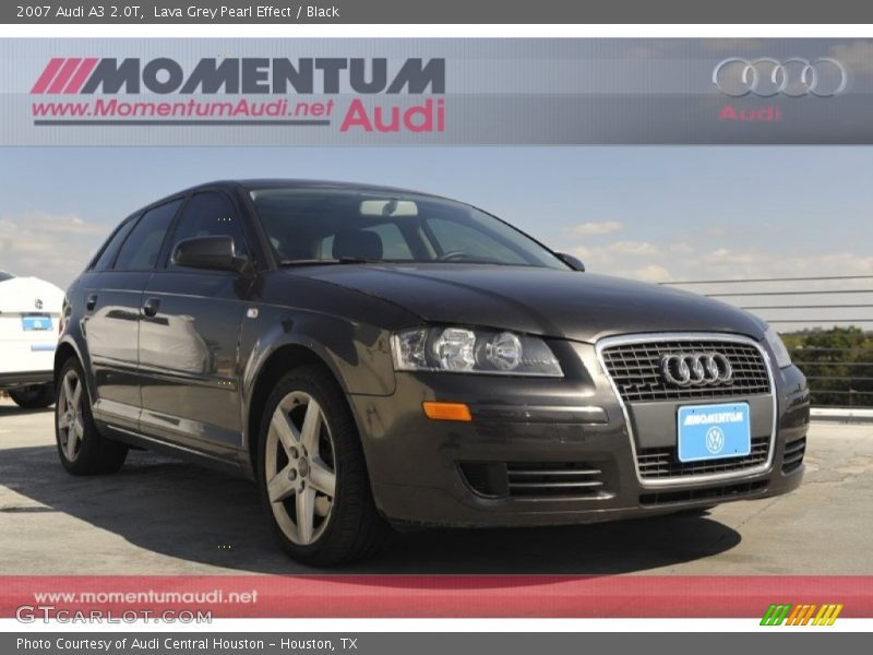 Lava Grey Pearl Effect / Black 2007 Audi A3 2.0T