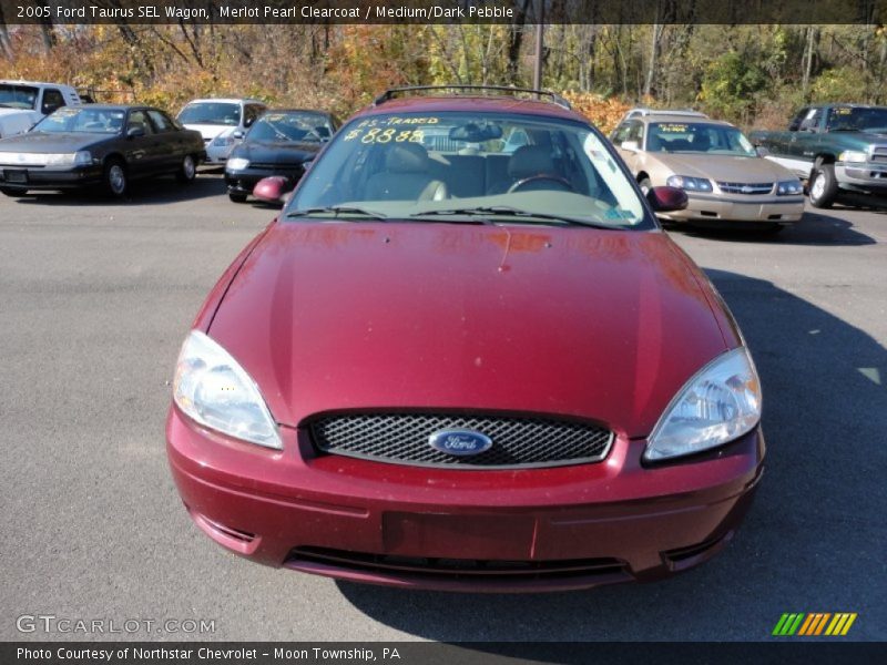 Merlot Pearl Clearcoat / Medium/Dark Pebble 2005 Ford Taurus SEL Wagon