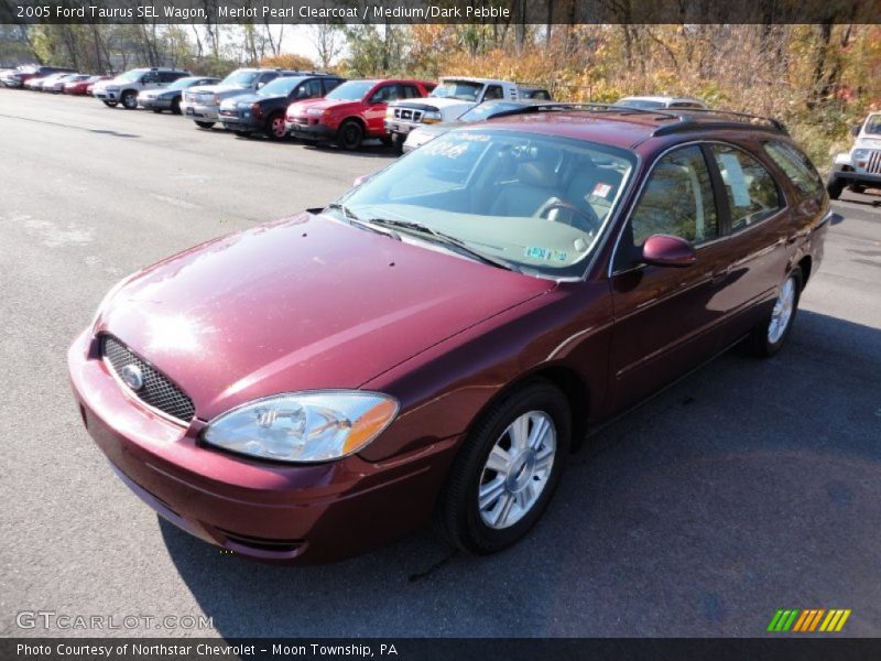 Merlot Pearl Clearcoat / Medium/Dark Pebble 2005 Ford Taurus SEL Wagon