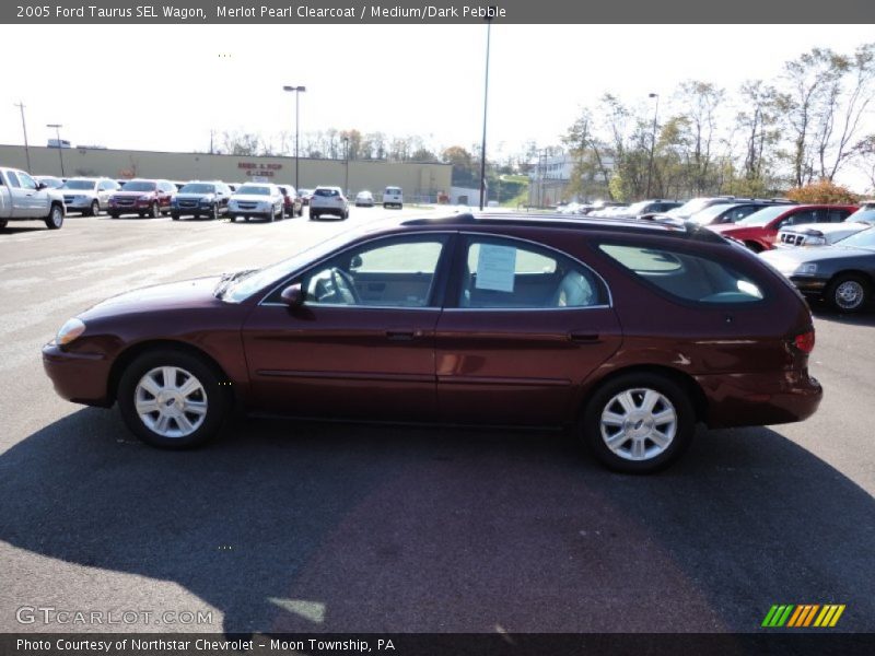 Merlot Pearl Clearcoat / Medium/Dark Pebble 2005 Ford Taurus SEL Wagon