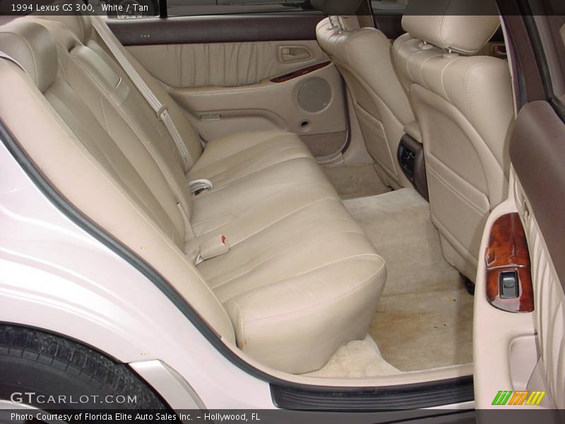 White / Tan 1994 Lexus GS 300