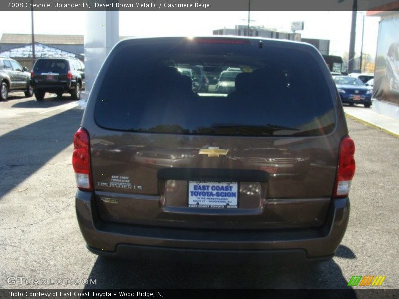 Desert Brown Metallic / Cashmere Beige 2008 Chevrolet Uplander LS