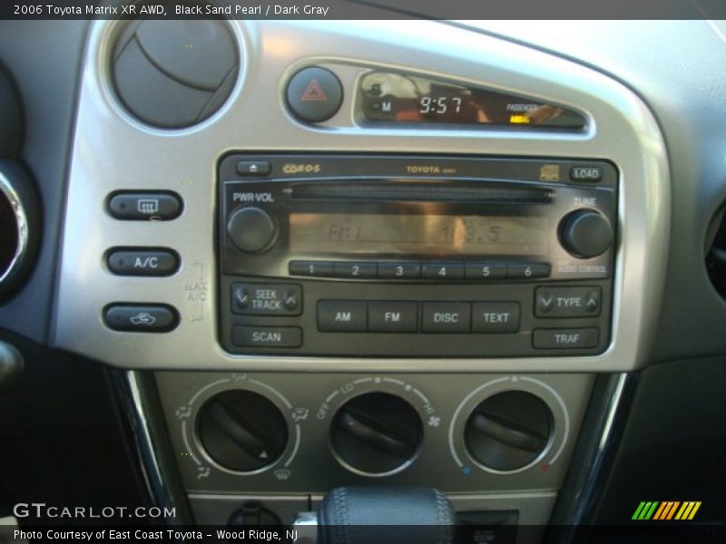 Black Sand Pearl / Dark Gray 2006 Toyota Matrix XR AWD