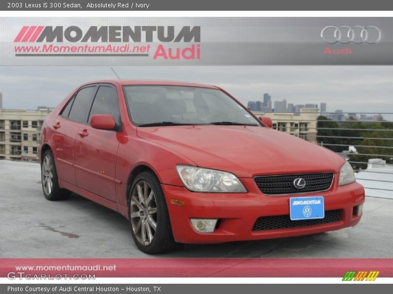 Absolutely Red / Ivory 2003 Lexus IS 300 Sedan