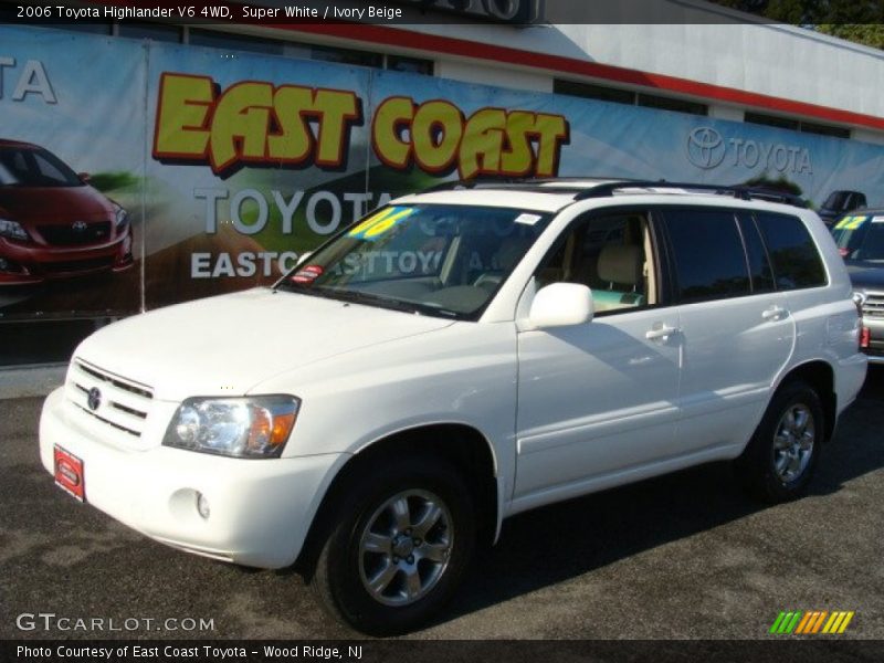 Super White / Ivory Beige 2006 Toyota Highlander V6 4WD