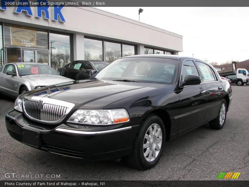 Black / Black 2008 Lincoln Town Car Signature Limited