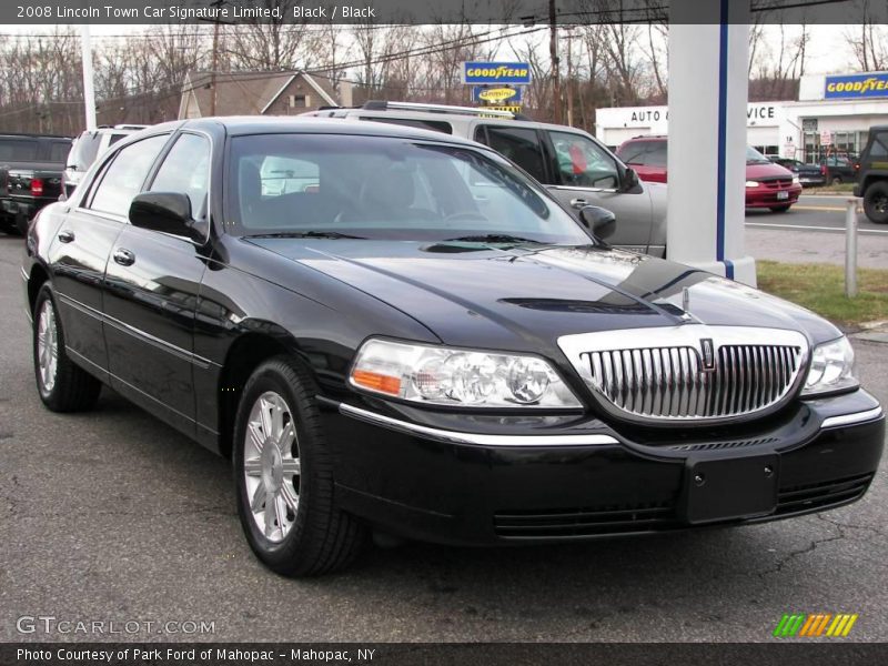 Black / Black 2008 Lincoln Town Car Signature Limited