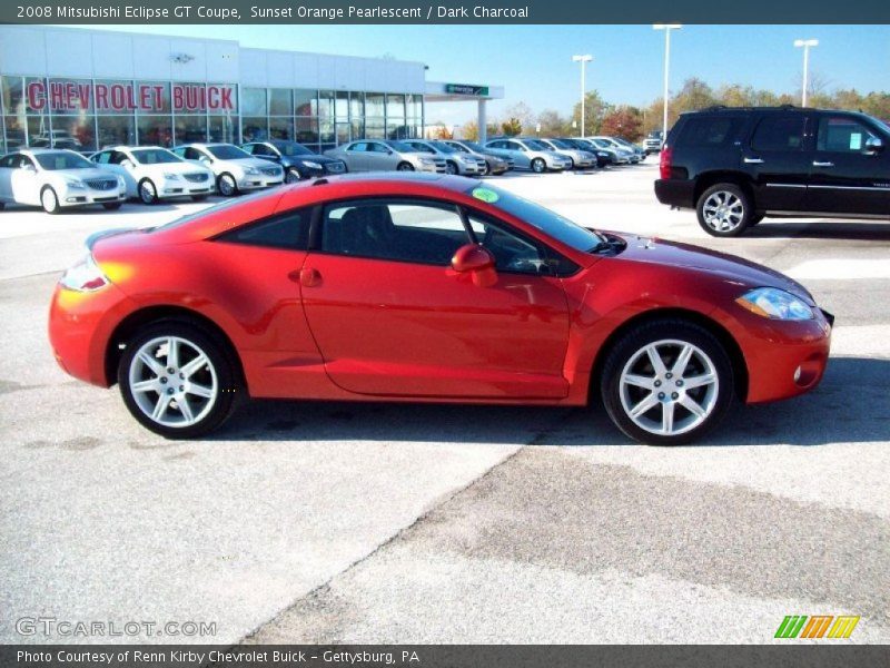 Sunset Orange Pearlescent / Dark Charcoal 2008 Mitsubishi Eclipse GT Coupe