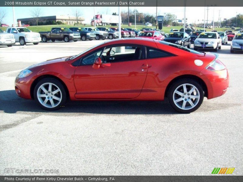 Sunset Orange Pearlescent / Dark Charcoal 2008 Mitsubishi Eclipse GT Coupe