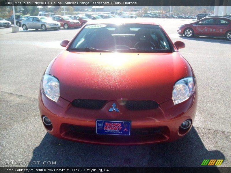 Sunset Orange Pearlescent / Dark Charcoal 2008 Mitsubishi Eclipse GT Coupe