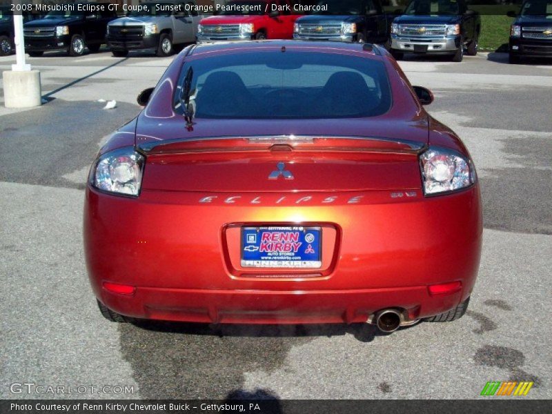 Sunset Orange Pearlescent / Dark Charcoal 2008 Mitsubishi Eclipse GT Coupe