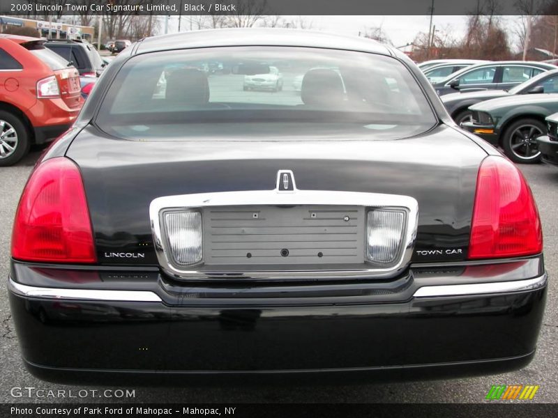 Black / Black 2008 Lincoln Town Car Signature Limited