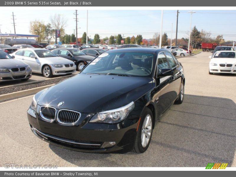Jet Black / Black 2009 BMW 5 Series 535xi Sedan