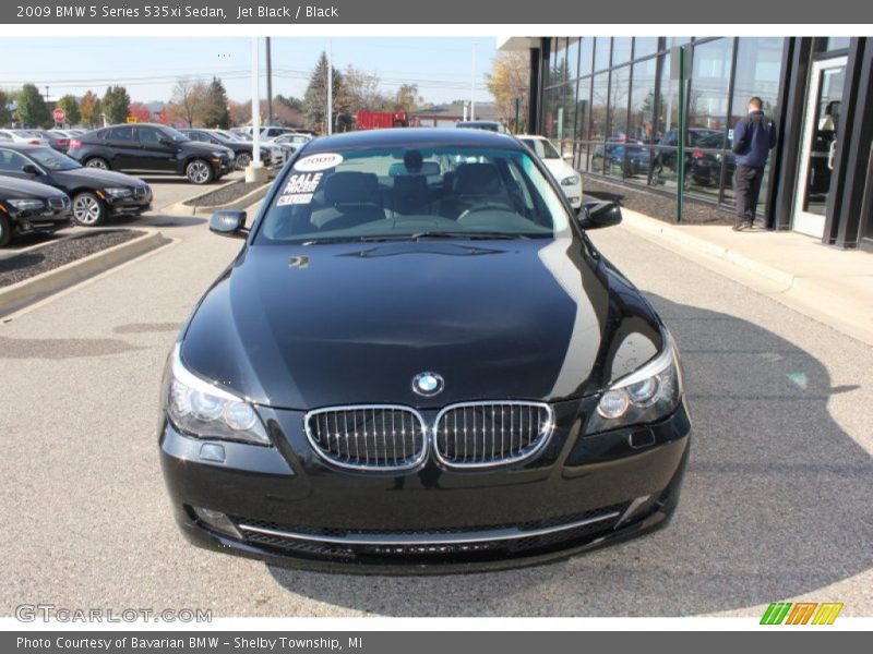 Jet Black / Black 2009 BMW 5 Series 535xi Sedan
