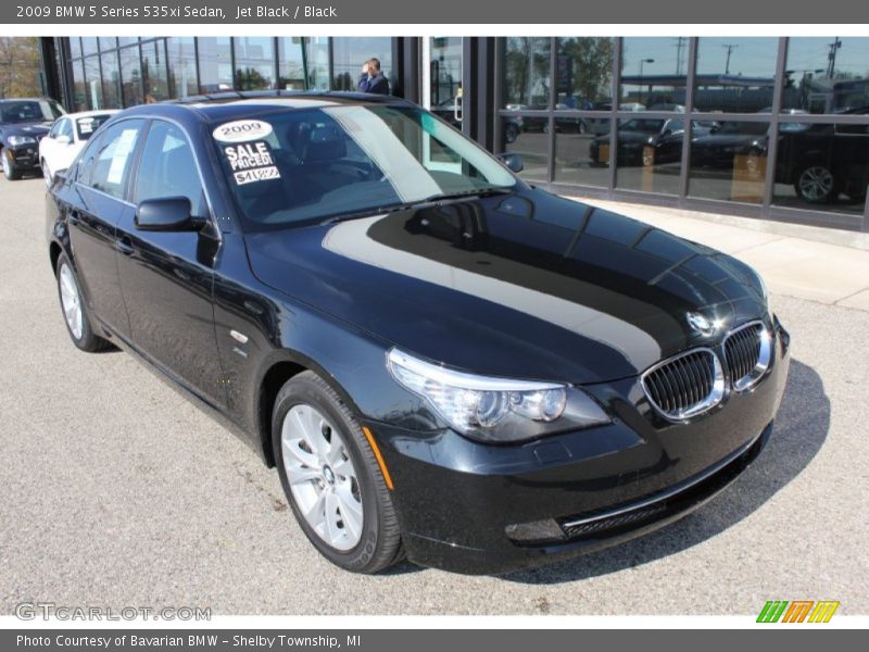 Jet Black / Black 2009 BMW 5 Series 535xi Sedan